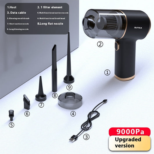 Limpiador de Auto Inalámbrico 4 en 1 con Soplador y Aspiradora Recargable - Image 8