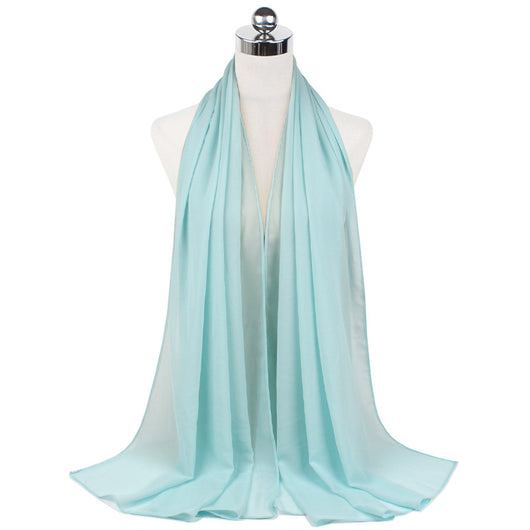 Pañuelo Hijab Burbuja Perla Monocromático en Chifón - Image 23