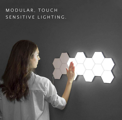 Lámpara de Pared Modular Helios Touch con Paneles de Panal - Image 8