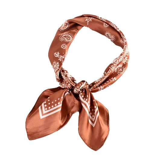Pañuelo de Satén con Estampado Floral Vintage Paisley - Image 5