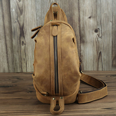 Bolso de Cuero Genuino Capacidad Grande Estilo Retro