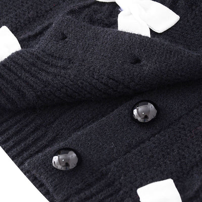 Cardigan Tejido con Moño Elegante - Corte Suelto para Mujer - Image 5