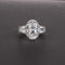 Anillo de Diamantes Simulados 8 Quilates Forma Gota Grupo 812