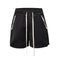 Shorts Hip Hop con Diseño de Abertura Lateral - Estilo Casual Urbano