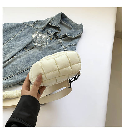 Bolsa Crossbody Acolchada Diamante para Mujer - Diseño Plisado Cloud - Image 32