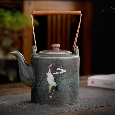 Juego de Té Retro Ceramic Chengxiang con Asa - Set Completo de Cerámica - Image 5