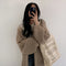 Cardigan Tejido con Mangas Farol y Largo Extendido