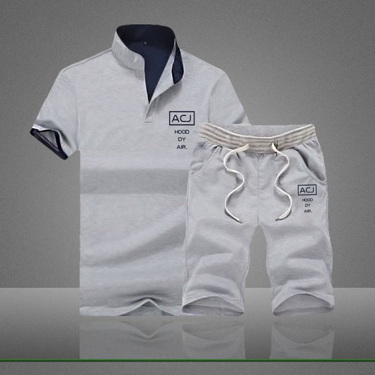 Conjunto Deportivo Casual para Hombre - Camiseta Cuello Mao Manga Corta - Image 8