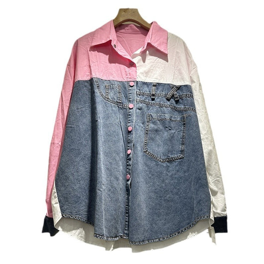 Camisa Suelta de Mezclilla Premium para Mujer - Manga Larga - Image 5