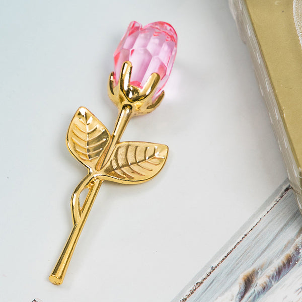 Rosa Dorada de Cristal - Regalo Romántico para San Valentín - Image 11