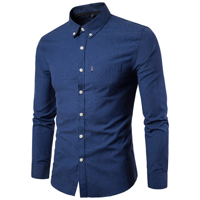 Camisa Slim Fit Coreana de Manga Larga para Hombre - Image 18