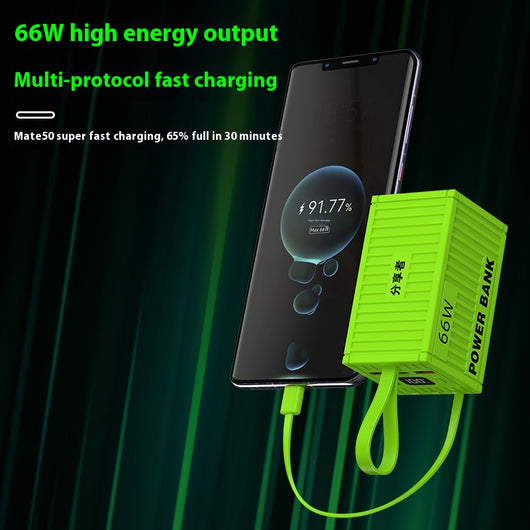 Power Bank 20000 mAh con Carga Súper Rápida 66W y Capacidad Extendida - Image 3