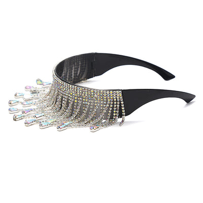 Gafas de Sol con Aro Decorativo, Diamantes y Borlas Artesanales - Image 16
