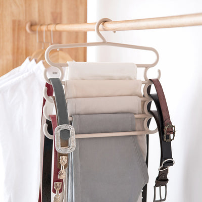 Perchero Organizador Multicapas de Acero Inoxidable para Pantalones y Ropa - Image 6