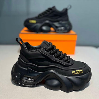 Zapatos Deportivos de Plataforma en Cuero para Hombre - Estilo Moderno y Confort - Image 6