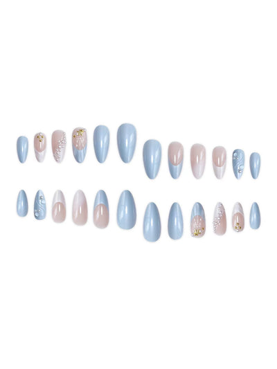 Uñas Postizas 3D Perla Dorada Serie Ocean - Diseño Premium XINGX - Image 13
