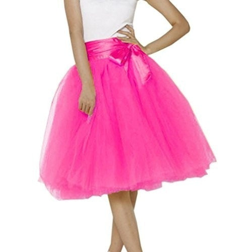 Falda Plisada de Tul con Vuelo - Falda A-Línea Elegante para Mujer - Image 37