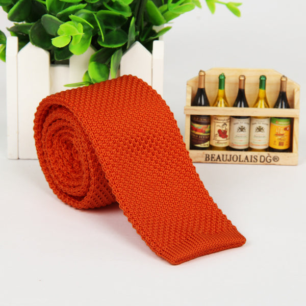 Corbata Tejida Unicolor para Hombre