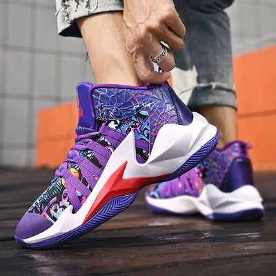 Zapatillas de Baloncesto Blancas Altas para Hombre - Image 19