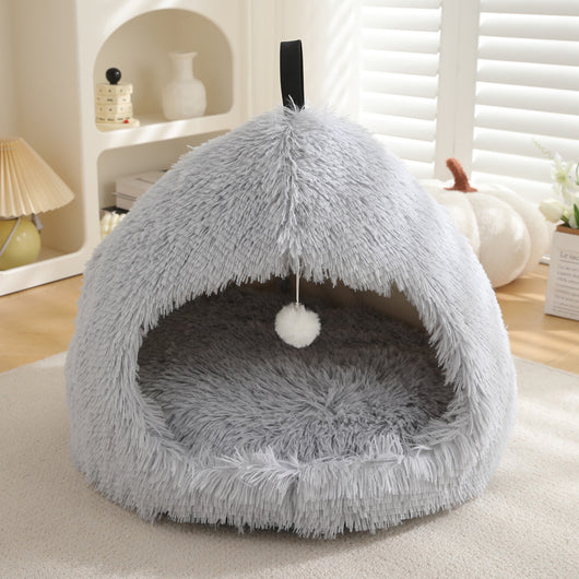 Cama Térmica Acogedora para Gatos - Nido Peluche Invierno - Image 9