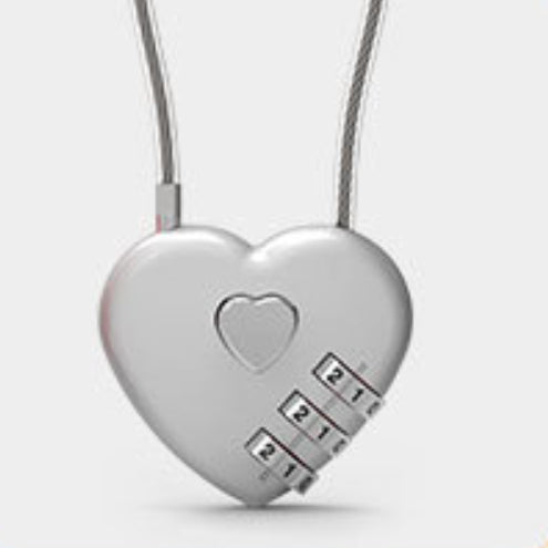 Candado de Amor Corazón de Durazno con Cuerda Larga - Image 9