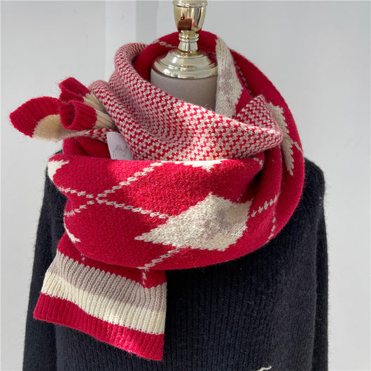 Bufanda Cuello Anillo Mohair Suave y Cálida para Mujer - Image 5