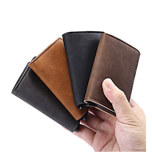 Billetera de Cuero con Protección RFID y Cierre Automático Antirrobo - Image 13
