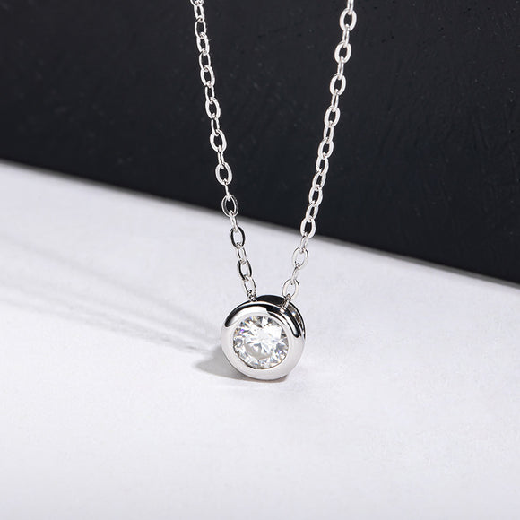Collar de Moissanita Karat con Colgante de Plata de Ley S925