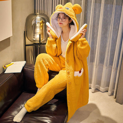 Pijama de Franela Gruesa Winter Plus con Terciopelo - Image 5