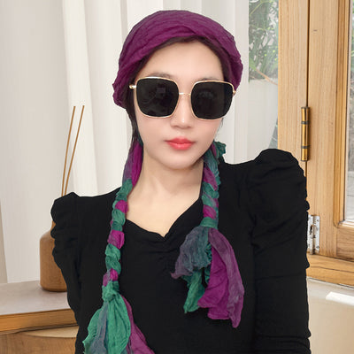 Pañuelo Tejido a Mano con Trenza para Niñas - Accesorio de Moda Delgado - Image 7