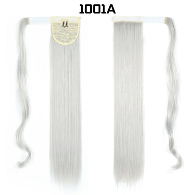 Cola de Caballo Extensible con Velcro - Cabello Liso Europeo - Image 7