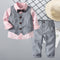 Conjunto Formal para Niño: Camisa, Chaleco, Pantalón y Pajarita