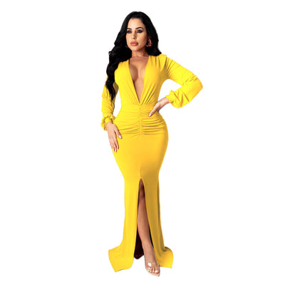 Vestido de Noche Entallado Escote V para Mujer - Image 7
