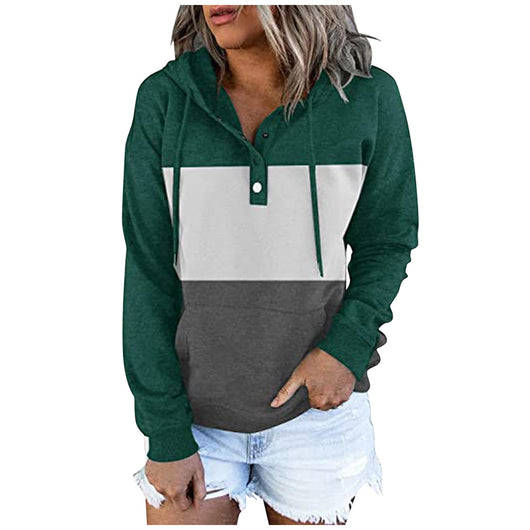 Sudadera Deportiva Mujer con Capucha y Bloques de Color - Image 11