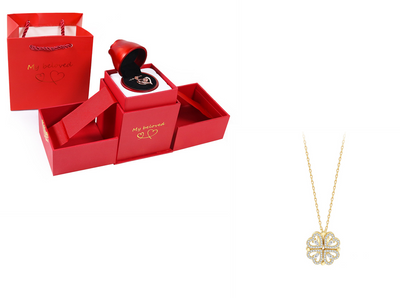 Collar Trébol de Cuatro Hojas Desmontable con Circones - Cadena Corta Multiuso para Mujer - Image 21