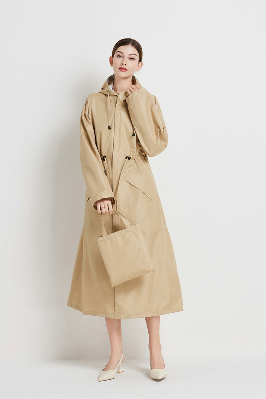 Gabardina Impermeable de Largo Medio para Mujer - Image 11