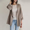 Blazer Casual de un Botón en Color Sólido