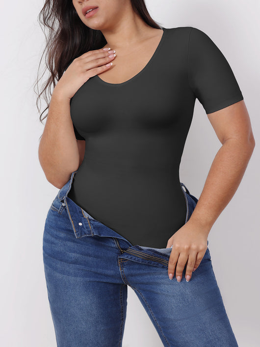 Corset Reductor con Manga Corta - Ajuste Abdominal para Mujer - Image 24