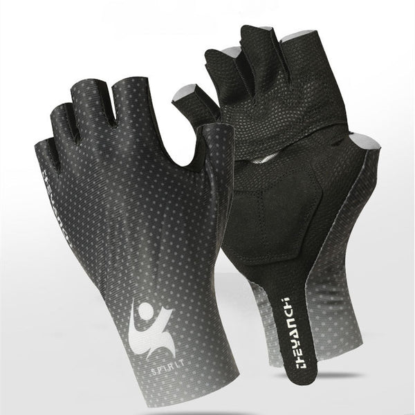 Guantes de Ciclismo para Hombre y Mujer Medio Dedo Antideslizantes para Primavera y Verano