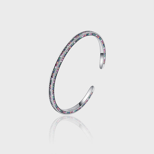 Pulsera de Plata 925 con Zirconia Arcoíris - Diseño Minimalista Luxury - Image 10