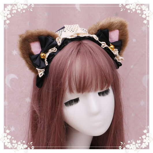 Diadema Lolita Gatita de Peluche con Encaje - Accesorio Anime Japonés - Image 49
