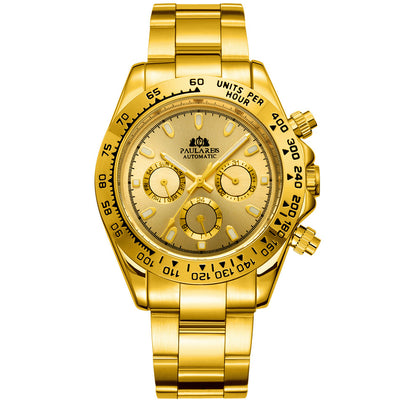 Reloj Automático Mecánico Multifunción Luminoso Azul Hielo para Hombre - Image 6