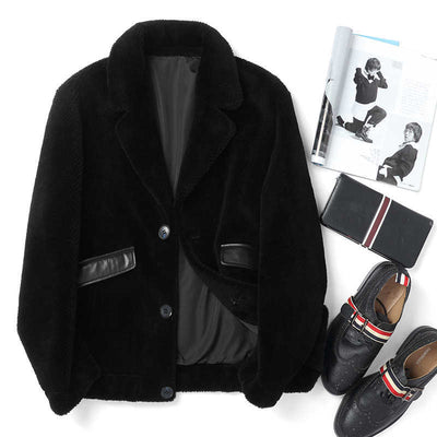 Abrigo de Piel de Borrego Corto para Hombre - Image 11