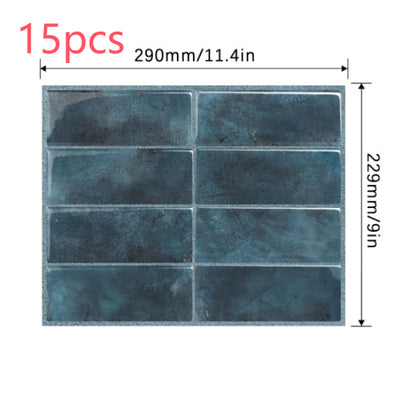 Adhesivo de Pared 3D Estéreo Resistente al Agua y Calor - Papel Tapiz Autoadhesivo para Cocina y Baño - Image 37