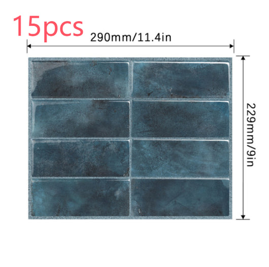 Adhesivo de Pared 3D Estéreo Resistente al Agua y Calor - Papel Tapiz Autoadhesivo para Cocina y Baño - Image 37