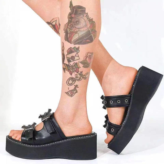 Sandalias Cómodas Talla Grande con Suela Esponjosa y Punta Redondeada - Image 11