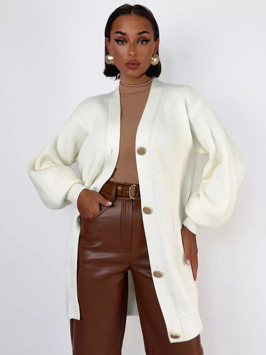 Cardigan Tejido Suelto Cuello V - Diseño Versátil para Otoño - Image 38
