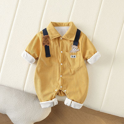 Enterizo Otoñal para Bebé Estilo Coreano - Diseño Elegante y Cómodo - Image 3
