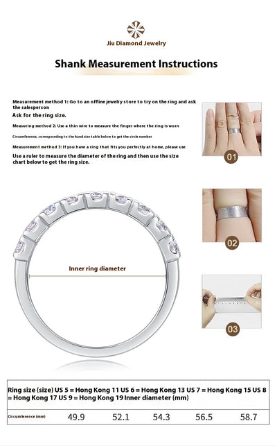 Anillo de Plata Esterlina S925 con Moissanita - Lujo Accesible para Influencers - Image 12