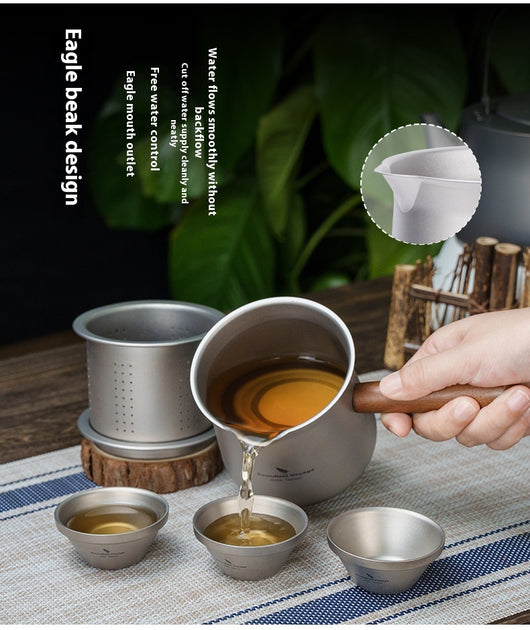 Taza de Té Titanio Puro con Colador Integrado y Asa Larga - Image 8